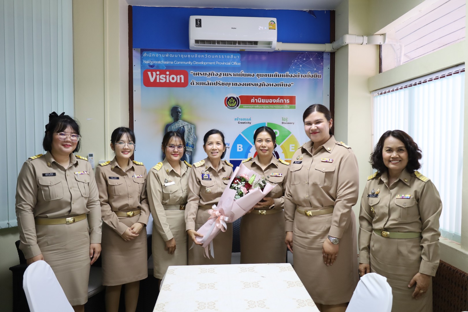 พช.โคราช รับรายงานตัว 5 พัฒนากรใหม่ รุ่น 134 มุ่งสร้างศรัทธา ขับเคลื่อนงานชุมชนให้ยั่งยืน